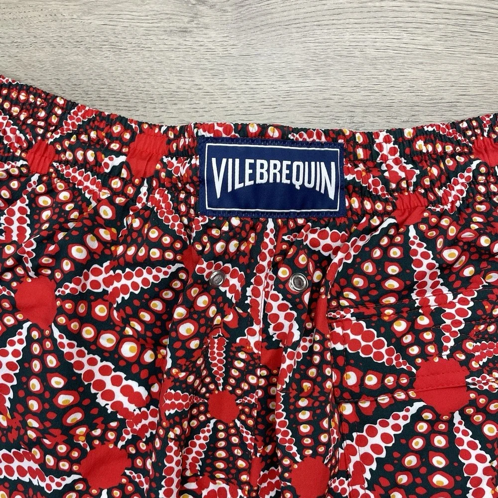 NWT Vilebrequin Oursinades Swim Trunks Men Sz M Boujee Multicolor Geometric